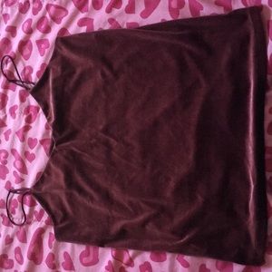 velvet burgundy top